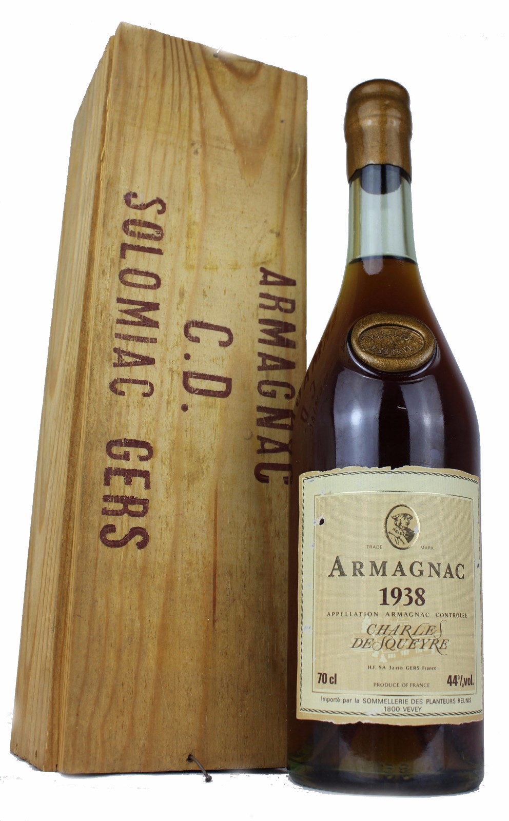 Charles de Squeyre Armagnac, Armagnac, 1938 | Vintage Wine and Port